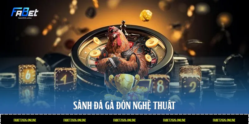Sảnh đá gà đòn nghệ thuật
